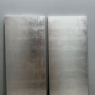 观荣堂定制纯银箔画板岩彩手工贴箔艺术装饰画复古做旧中式