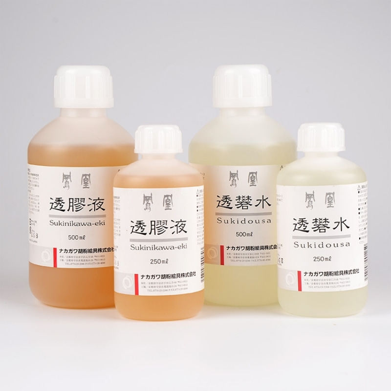 观荣堂胶液胶矾液/日本进口中川凤凰矿物颜料国画重彩岩彩画专用