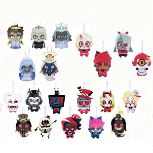 跨境地狱客栈玩偶沃克斯棉花娃娃10cm瓦伦蒂诺挂件阿拉斯托赫斯克