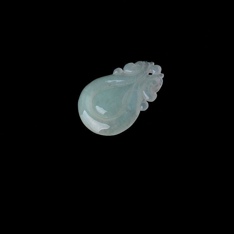 玉石寨玉器四会老坑保真a货翡翠水滴穿石玉坠冰糯种情侣吊坠包邮