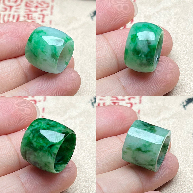 缅甸天然翡翠A货路路通吊坠满绿