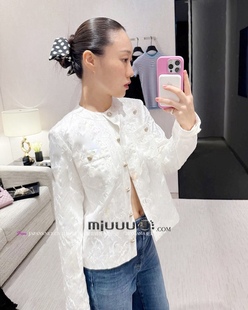 BUYER 提花短外套女修身 26早春时尚 夹克 ika 日娜高奢20XXASIA