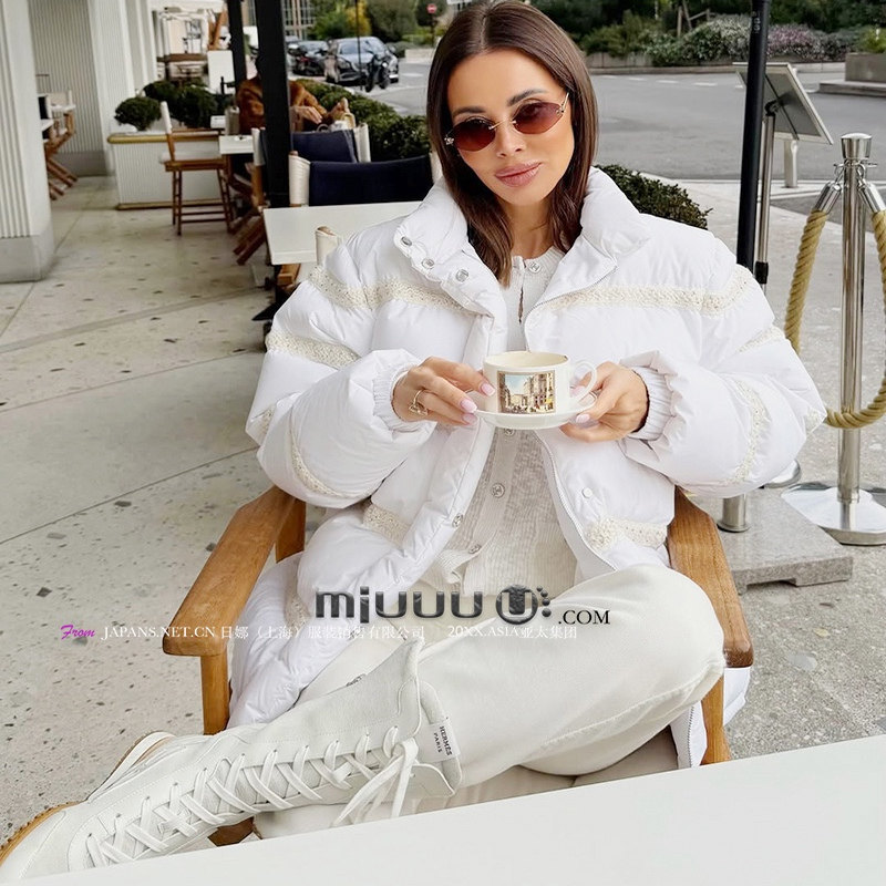 日娜高奢20XXASIA BUYER 12 gbr 26早春新款白色保暖加厚羽绒服女