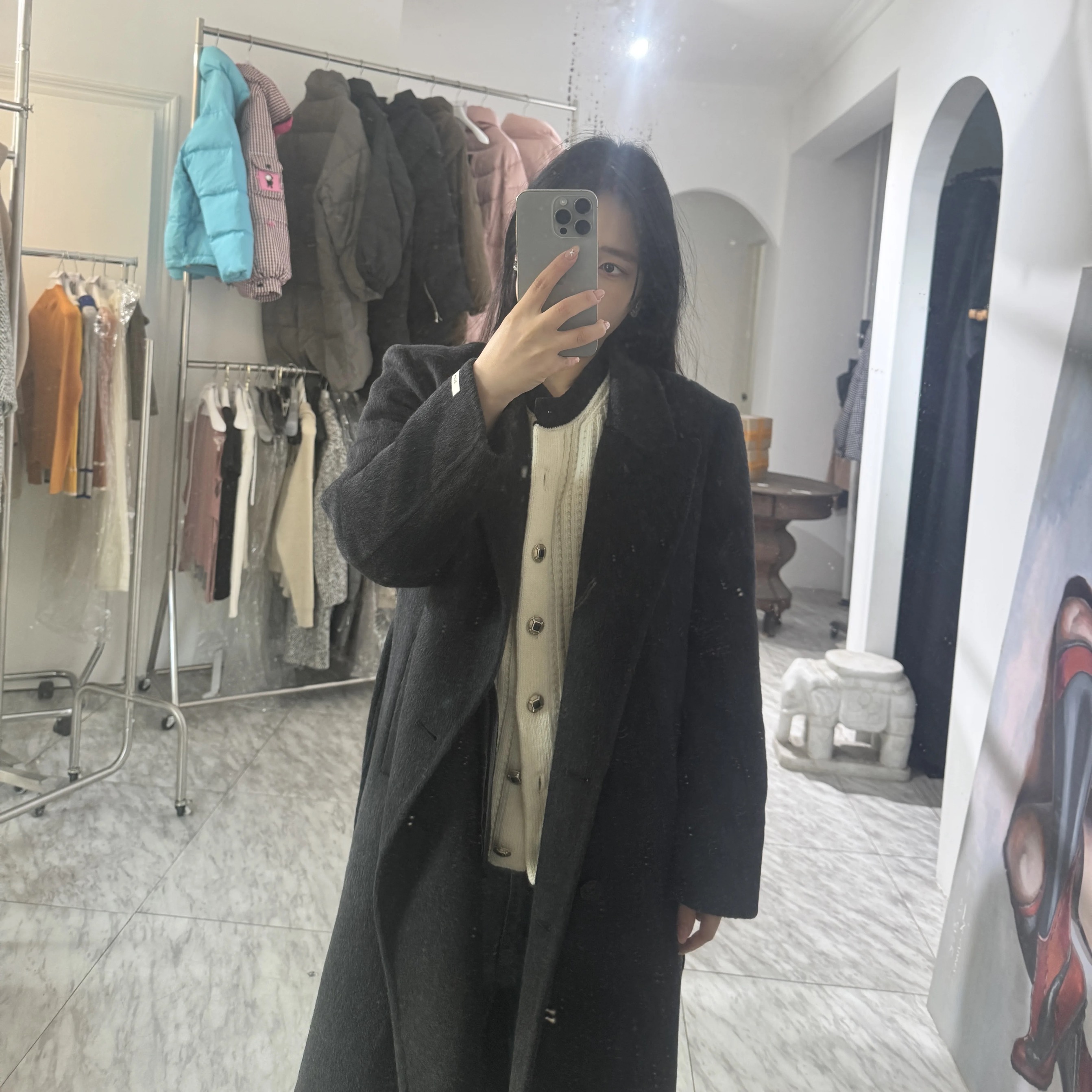 日娜高奢20XXASIA BUYER 12 amk 2025秋冬新款加厚毛呢外套女大衣