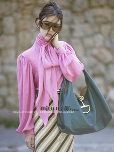 蝴蝶结飘带设计感衬衫 日娜高奢20XXASIA ika 女气质衬衣 BUYER