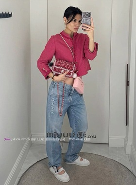 日娜高奢20XXASIA BUYER 10 yop 复古红色短外套女立领显瘦上衣