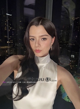 日娜高奢20XXASIA BUYER 12 hmo 早春新款醋酸缎面开叉礼服连衣裙