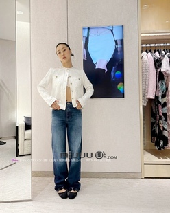 ika 高级感刺绣提花丝质外套白色上衣 BUYER 日娜高奢20XXASIA