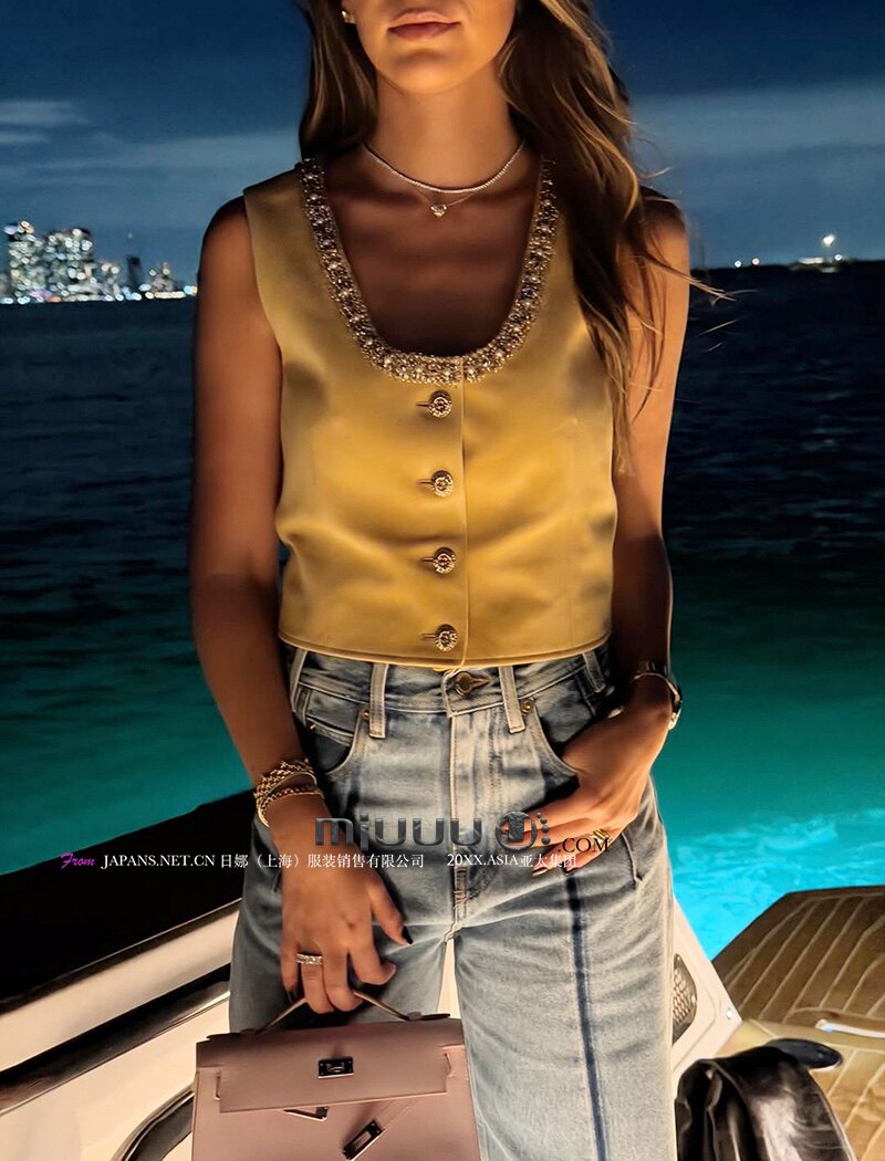 日娜高奢20XXASIA BUYER 12 fgo 新款显瘦针织吊带背心上衣外穿女