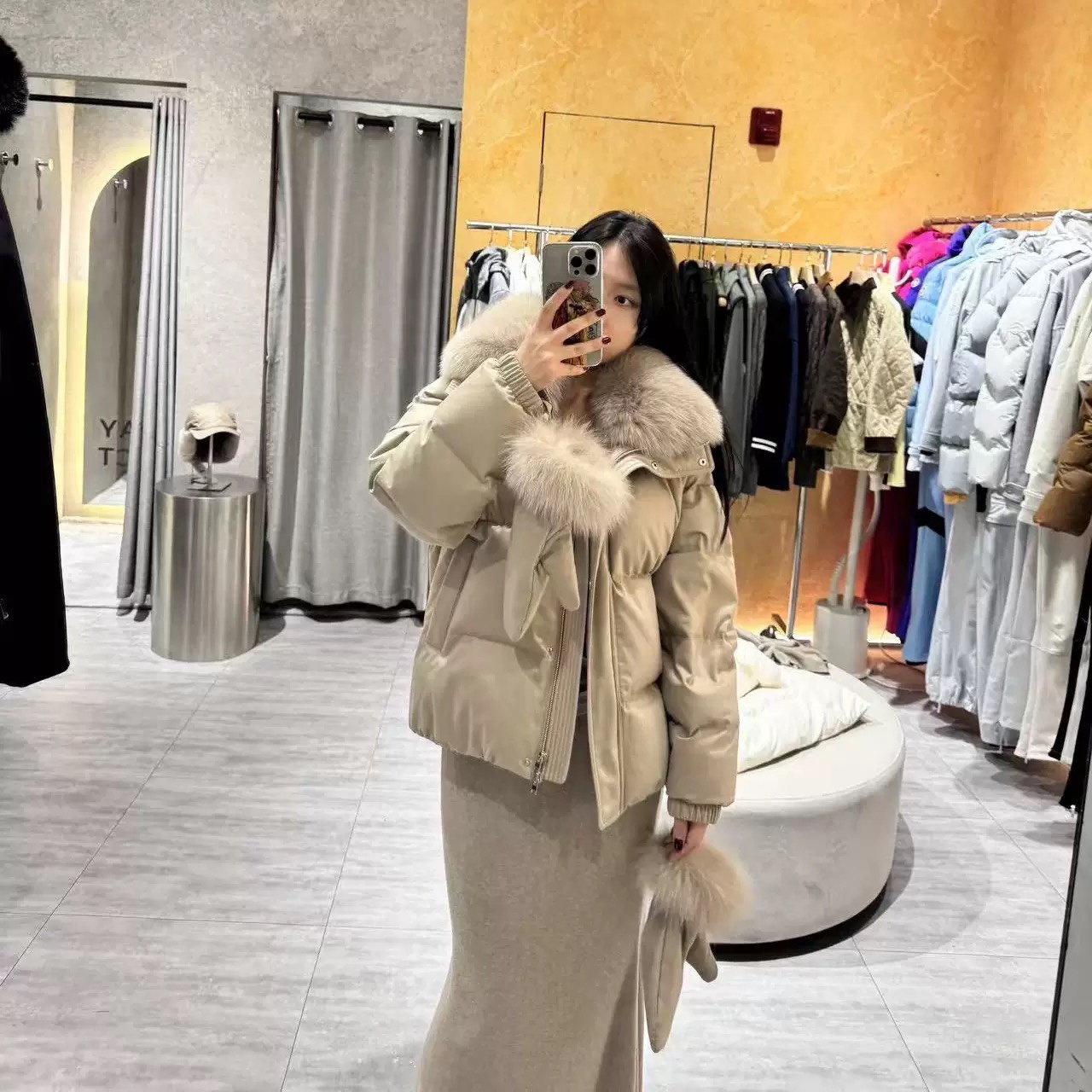 日娜高奢20XXASIA BUYER 11 ujn 冬季新款宽松显瘦保暖毛领羽绒服