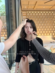 BUYER 针织开衫 气质优雅圆弧下摆短款 女 hmo 日娜高奢20XXASIA