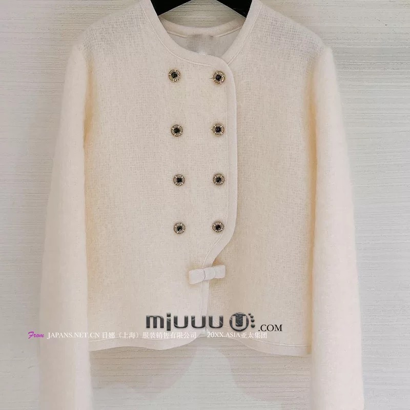 法式小香风短款针织开衫气质外套