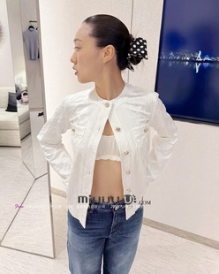 26早春新款 日娜高奢20XXASIA ika 小香风刺绣白色短外套 BUYER
