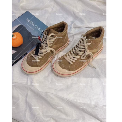 DD STY 小众设计复古高帮简约百搭帆布鞋 R369-2