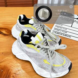 上新 百搭厚底磨砂皮软底老爹鞋 A536 不退换 春款 STY