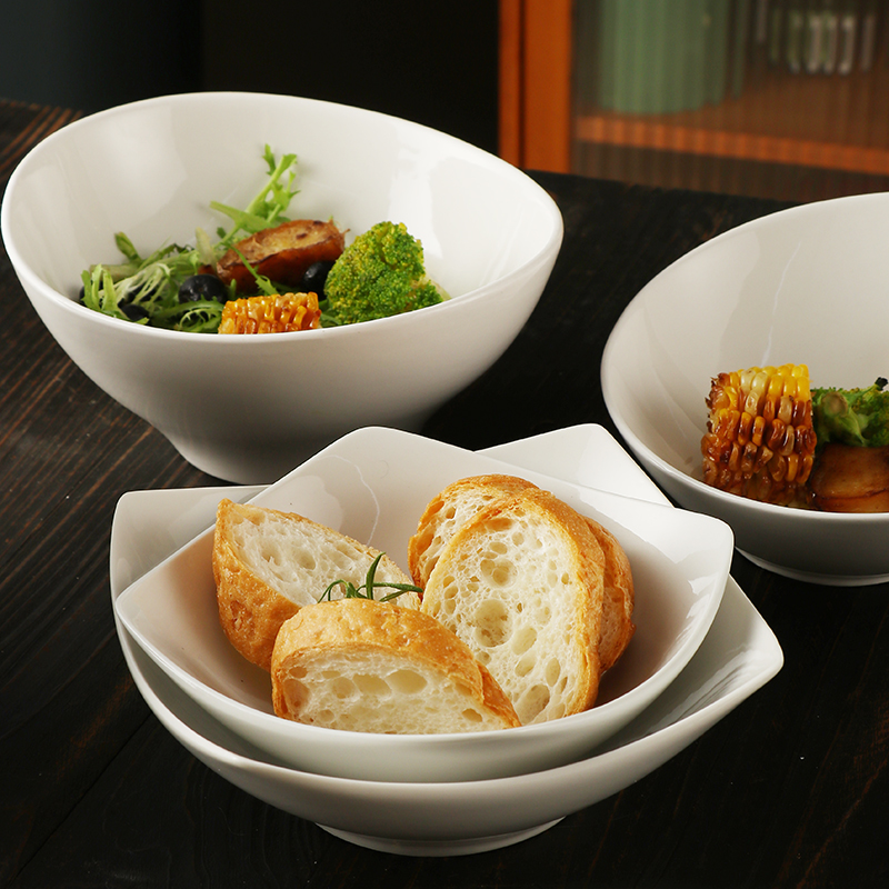 水果碗碗商用陶瓷小碗瓷碗家用高颜值沙拉碗酸奶碗沙拉碗甜品碗