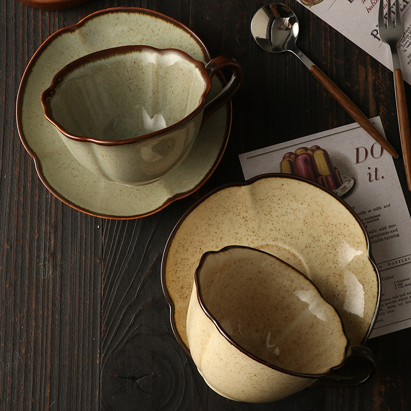 特别好看的咖啡杯陶瓷咖啡杯子咖啡杯高档精致高颜值咖啡杯碟套装