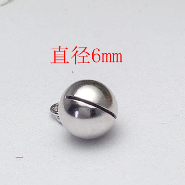 s925纯银镀白金 小铃铛挂件 手串挂件 脚链挂件 能响