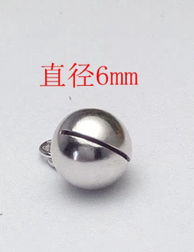 s925纯银镀白金 小铃铛挂件 手串挂件 脚链挂件 能响