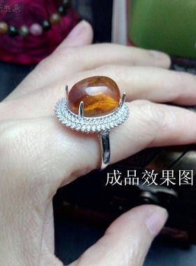 戒指托纯银活口戒指托