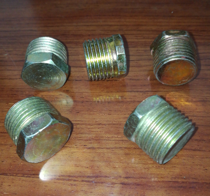 液压过渡铁接头 高压油管闷头 油塞 外六角堵头  实心闷头