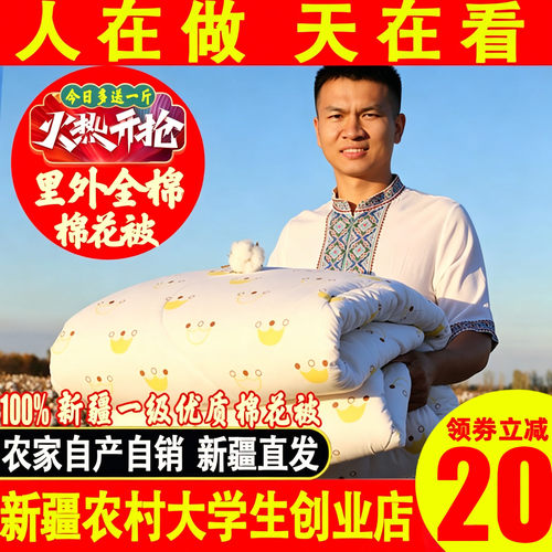 2025新疆棉被里外全棉棉花被芯
