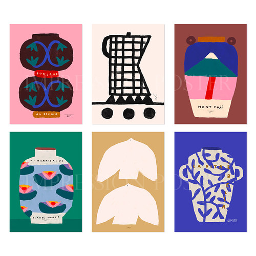 彩色艺术无框自粘油画布装饰画芯