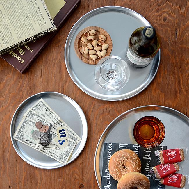 圆形收纳托盘puebco咖啡盘