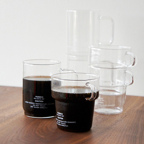 日本puebco简约设计耐热玻璃杯