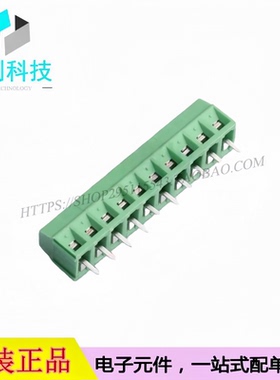DB125-3.81-10P-GN-S 螺钉式接线端子 间距3.81mm 直插1x10P 绿色