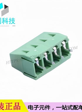 WJ128V-5.0-4P 螺钉式接线端子 间距5mm 直插1x4P 绿色 可拼接