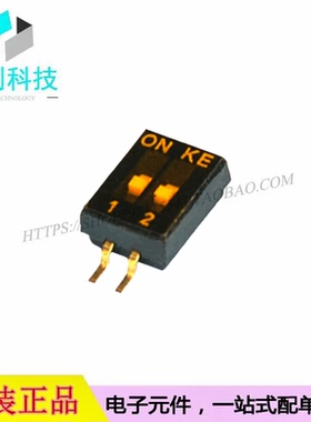 DSHP02TSGER SMD-4P脚距1.27mm2位拨码开关4.1x5.4mm