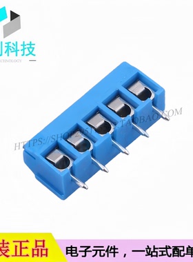DB301V-5.0-5P-BU-S 螺钉式接线端子 间距5mm 直插1x5P 蓝色