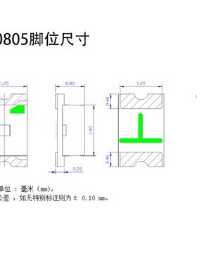 红灯 发光二极管/LED NCD0805R1 全新 红色 贴片0805（50只）