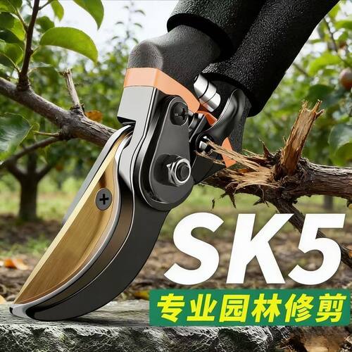 特快德国SK5园艺剪不锈钢省力强力粗枝剪树枝专用剪子园林修枝剪