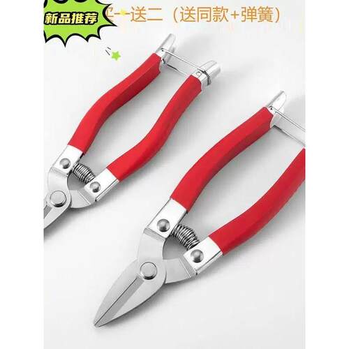 广东罗定牌不锈钢采果剪刀摘果剪刀沙糖柑桔剪蔬果剪果子剪修枝剪