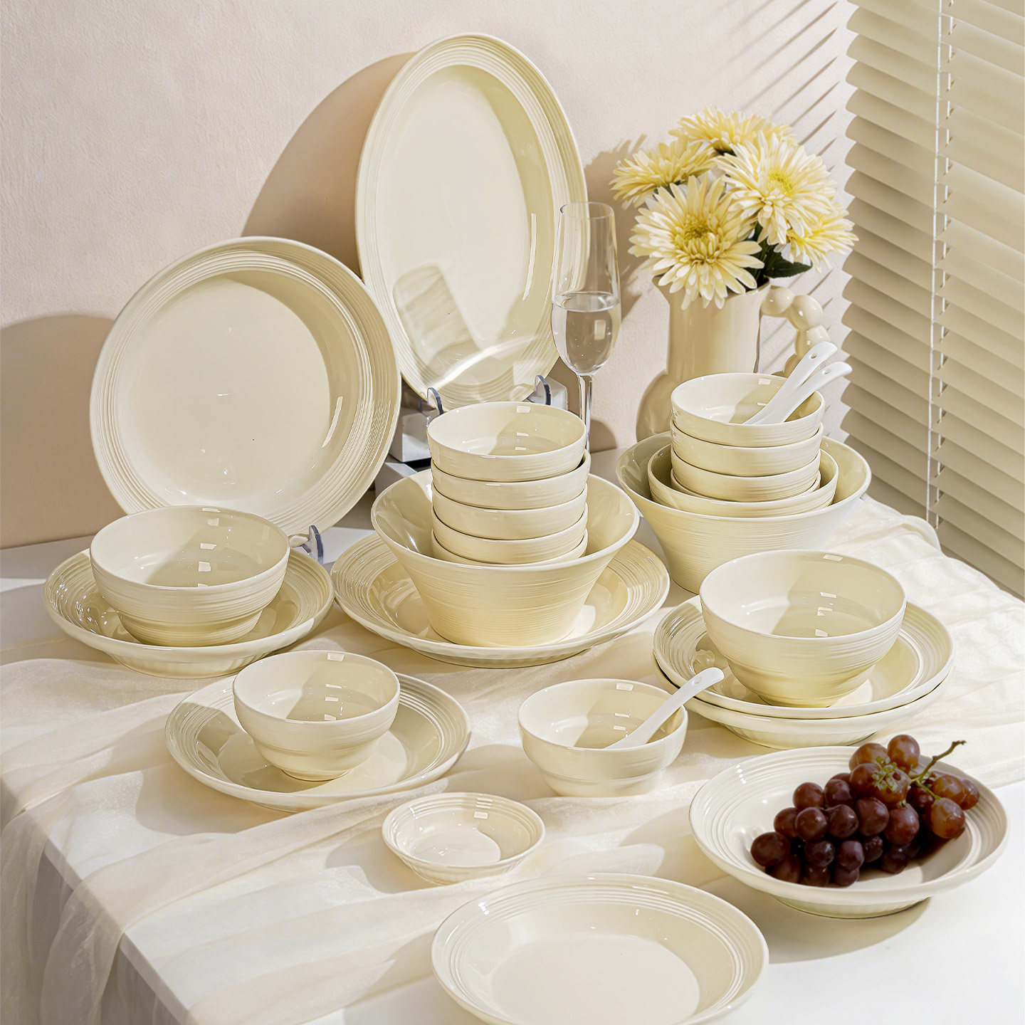 碗盘餐具套装2026新款碟筷碗套装家用高颜值碗具乔迁新居结婚礼物