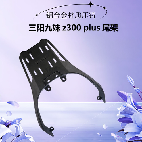 适用sym三阳巡弋九妹z300尾架plus后货架哈士奇300尾箱铝合金尾翼