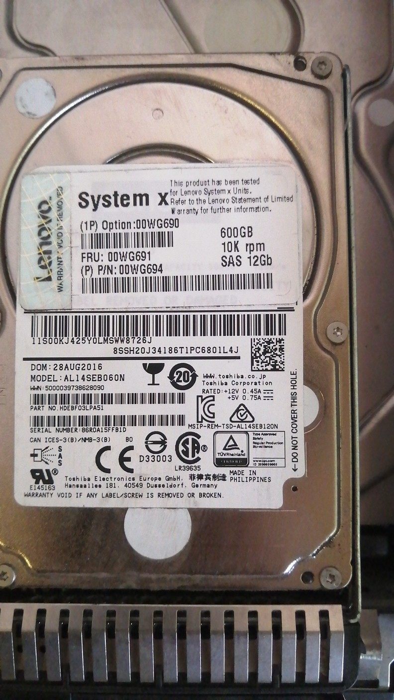 ibm 00wg691 600g 10k sas 12g 2.5 00wg690 00wg694 服务器硬盘