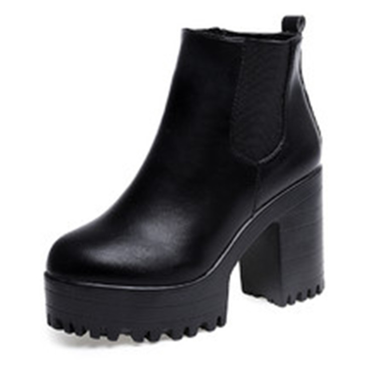 big size women martin shoes winter leather ankle boots 41 42