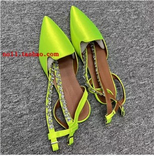 半包尖头平底凉鞋 女summer pointed women 欧美时尚 sandals shoes