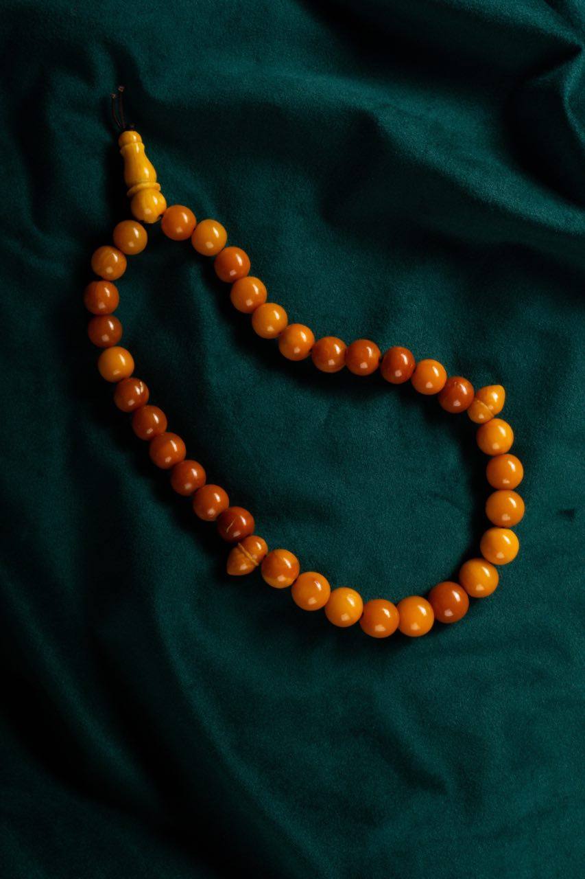 纯天然琥珀老蜜蜡毛衣链