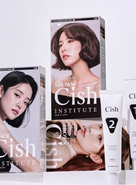 韩国CISH染发剂植物无刺激染发膏男女显白流行色自己在家染发120g