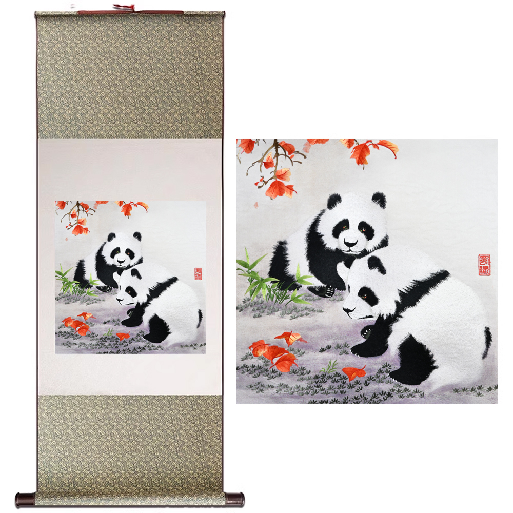 手工刺繡中國風特色掛畫禮物蜀繡