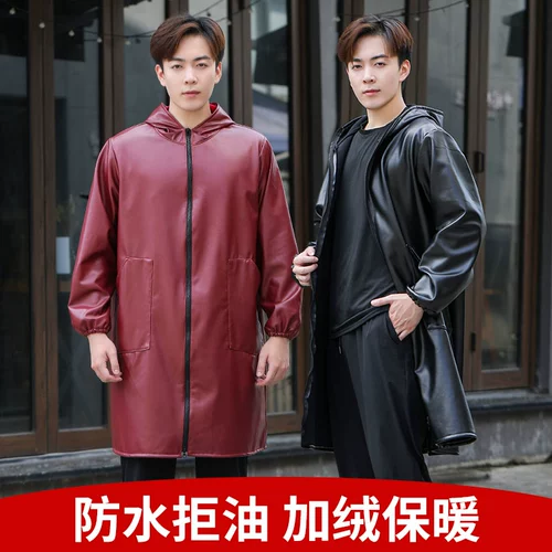 Полиуретановый водонепроницаемый нагрудник, флисовая куртка для работы, удерживающий тепло фартук, анти-грязь