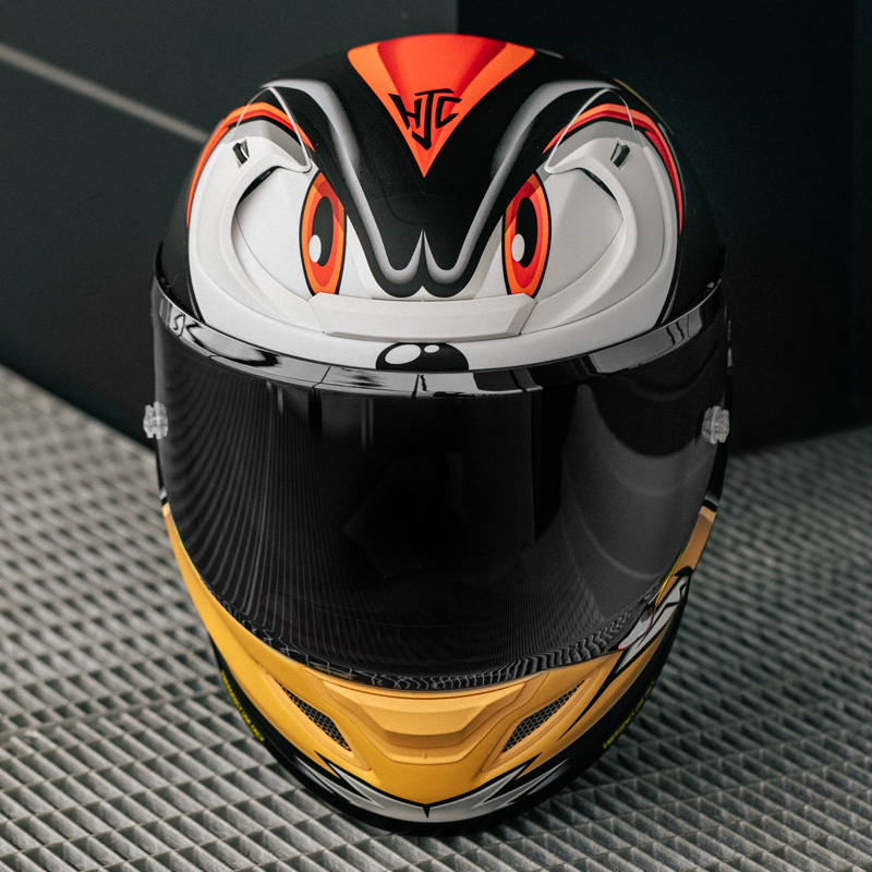 hjc进口碳纤维摩托车头盔联名
