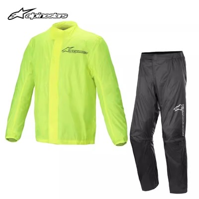 A星alpinestars HURRICANE V2摩托车骑行雨衣防水套装通勤雨裤