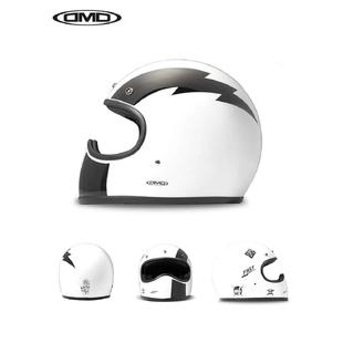 意大利DMD碳纤维头盔摩托车复古全盔机车巡航盔摩旅男女四季通用