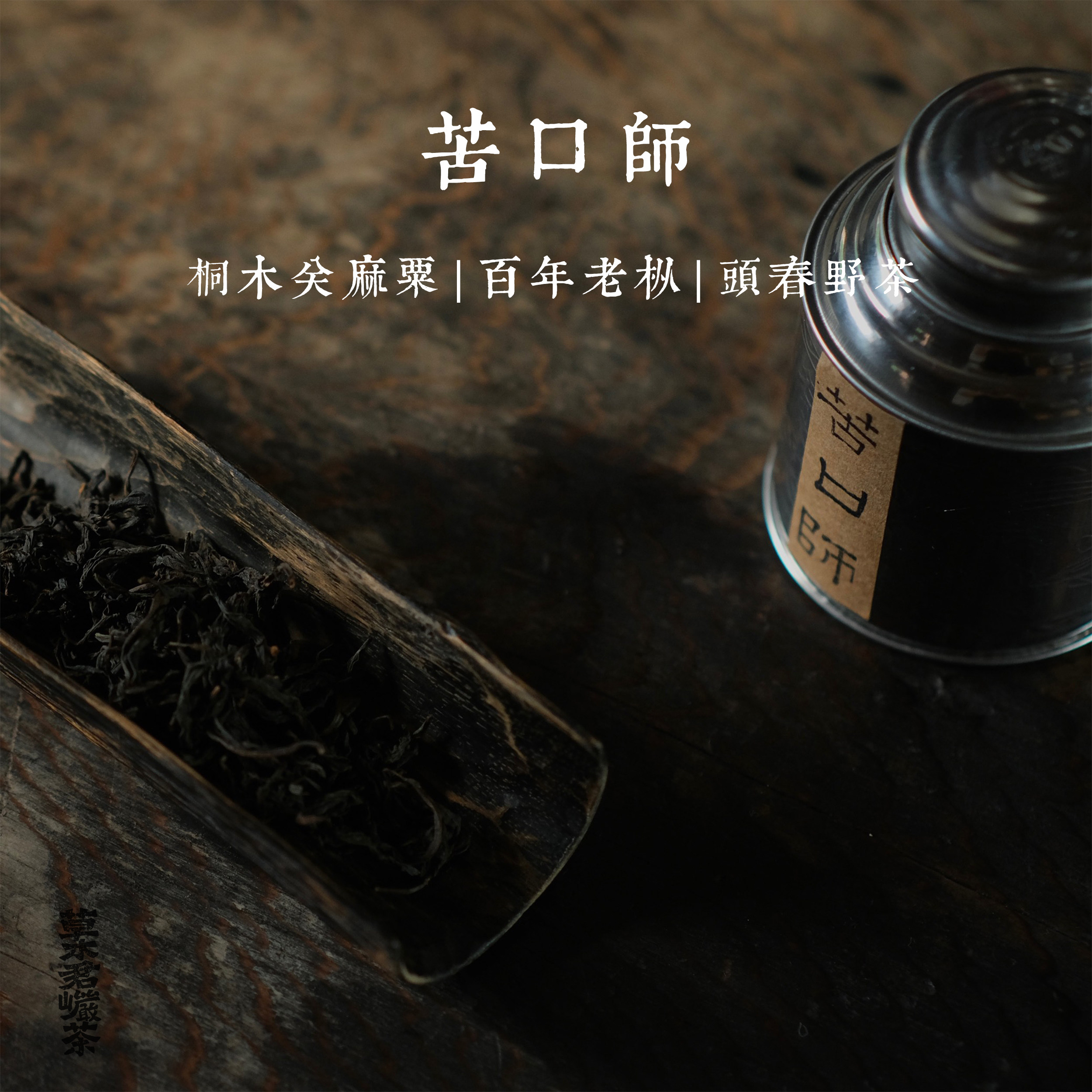 不知春斋|苦口师百年老丛高山云雾头春野茶正山小种草木君岩茶36g