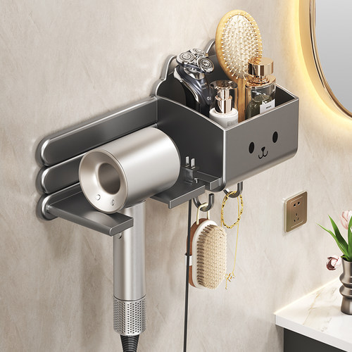 卫生间吹风机置物架浴室免打孔